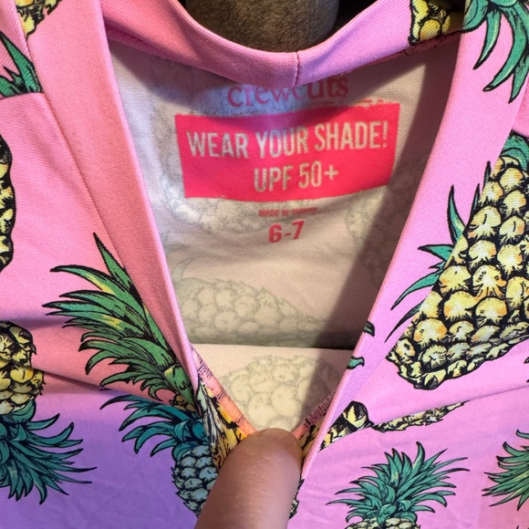 Crewcuts Pink Pineapple Rashguard - Picture 2 of 3